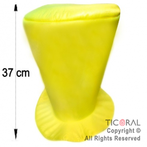 SOMBRERO GALERON JERSEY LISO AMARILLO FLUO x 1